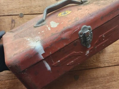 Vtg FS / Simonsen / Organic Patina Red w/ Wings / Tool Box / USA - Image 1 of 4
