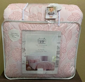 Farmhouse Rachel Ashwell Floral Jacquard Full/Queen Comforter, Shams&Pillow Set - Picture 1 of 9