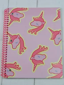 Unicorn Spiral Notebook Pink Purple 100ct 10 1/2x8in NEW - Picture 1 of 2