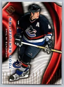 2003-04 PACIFIC PRIVATE STOCK HOCKEY 10 MOMENT IN TIME TODD BERTUZZI CANUCKS - Bild 1 von 2