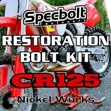 Specbolt Restoration Bolt Kit For Honda CR125 Fasteners Nickel Wurks CR 125