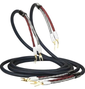 Viborg Pair Prime SP/1 Speaker Wire Cable 16AWG Stereo Wire VS701G Connectors - Picture 1 of 11