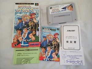 World Heroes Super Famicom SFC SNES Japón Importación Vendedor de Estados Unidos - Imagen 1 de 20