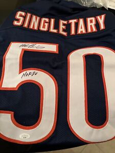 MIKE SINGLETARY SIGNED AUTOGRAPHED CHICAGO BEARS JERSEY  COA
