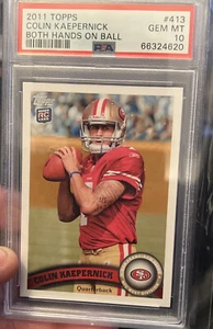 Colin Kaepernick 2011 SSP Topps Two Hands On Ball Variation PSA 10 Super RARE - Picture 1 of 4