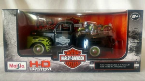 MAISTO HARLEY DAVIDSON 1948 FORD F-1 PICKUP & '48 FL PANHEAD 1:24 DIECAST - Picture 1 of 6