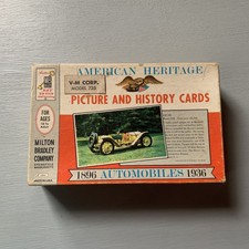 Vintage 1961 American Heritage Picture and History Cards Automobiles 1896-1936