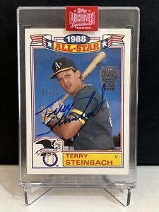 2019 Topps Archives Signature Series Terry Steinbach Auto 26/79 Oakland A’s
