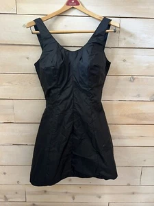 Vintage 40er Jahre Gabar Nylon Badeanzug Kleid Strampler Pinup Rockabilly *BESCHÄDIGUNG* - Bild 1 von 10