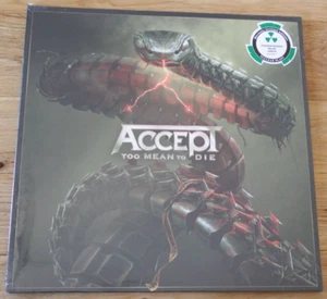 Accept Too Mean To Die 2021 2x TRANSPARENT BLUE Vinyl Record LP NEW SEALED metal - Picture 1 of 8