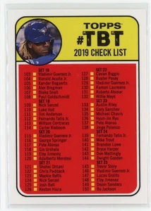 2019 Topps Throwback Thursday Checklist 2, Sets 18-34 - Picture 1 of 2