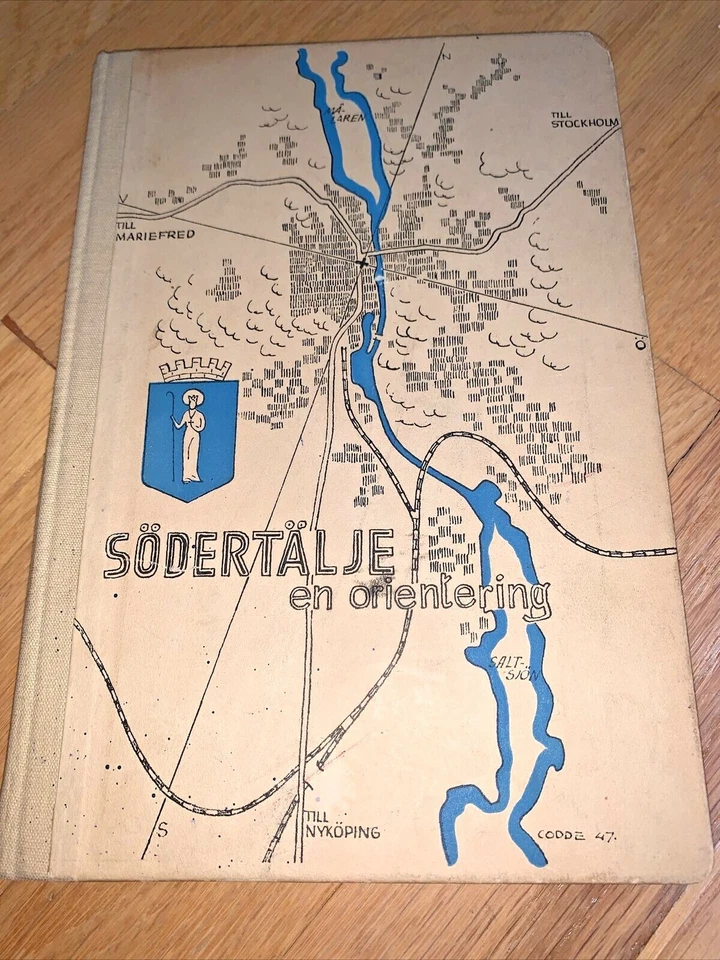 1947 Swedish Book SODERTALJE EN ORIENTERING signed by Author - ROTARY INTERN. - Imagem 1 de 4