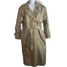 Worthington Essential Petite Women's  Belted Gray Trench Coat Size 8P 21x45