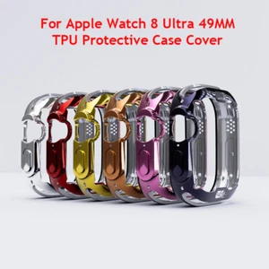 For Apple Watch Series Ultra1/2/3 TPU Soft Full Screen Protector Case Cover 49mm - Picture 1 of 21