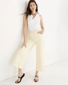Madewell Wide Leg Crop Jeans Size 29 Yellow ~ 70’s - Picture 1 of 7