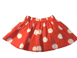 Handmade Minnie Mouse Skirt - Red with White Polka Dots for Toddlers - Picture 1 of 4