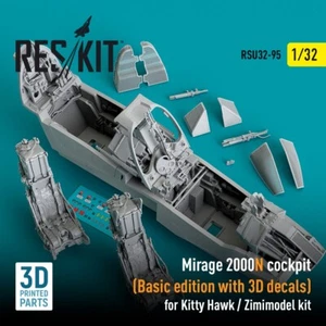 Cabina ResKit 1/32 Mirage 2000N (edición básica con calcomanías 3D) RSU32-0095 - Imagen 1 de 3
