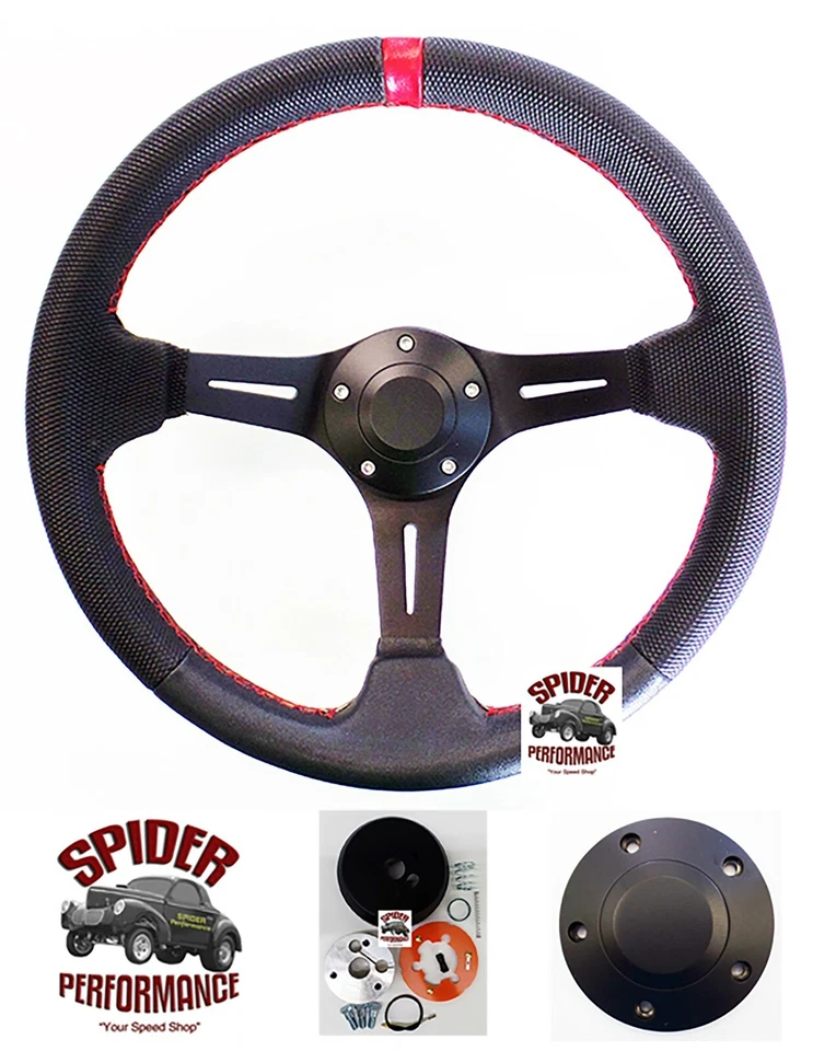 75-77 Bronco Econoline 70-77 Ford pickup steering wheel 13 3/4" RED LINE — 第 1/4 张图片