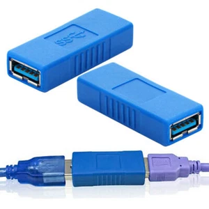 USB 3.0 / 2.0 Adapter A-Typ Buchse auf Buchse Kupplung Verbinde NEU T8F3 - Bild 1 von 11