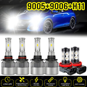 For Honda Civic 2006-2015 LED Headlight High Low Beam Fog Light Combo Bulbs Kit