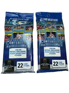 NEW 2021-22 Panini NBA Contenders Basketball Fat Pack - 2 Pack. 44 Cards - Picture 1 of 3