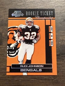 2001 CONTENDERS RUDI JOHNSON ROOKIE TICKET CHAMPIONSHIP #173 #8/100 BENGALS - Bild 1 von 2