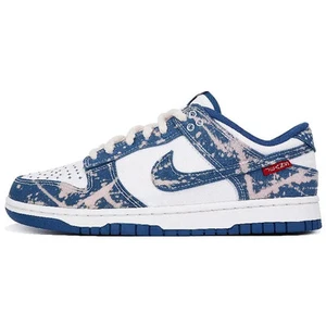 【Customize】Nike Dunk Low Shashiko "Industrial Blue" Sneakers-DV0834-101 - Picture 1 of 7