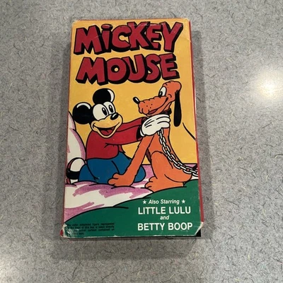 Mickey Mouse Also Starring Little Lulu And Betty Boop Vintage VHS - Image 1 of 4