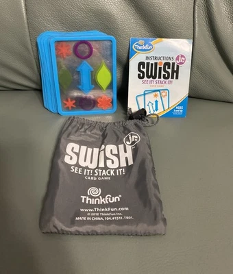 SWISH Jr. See It! Stack It Card Game ThinkFun ▪︎ages 5 And Up. 42 Complete Cards - Image 1 of 4