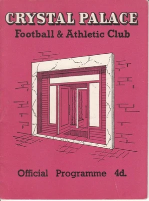 Crystal Palace v Shrewsbury Town 6 December 1958 Official Match Programme - Image 1 of 2