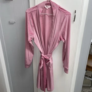 Albornoz Juicy Couture Lux rosa claro terciopelo logotipo en relieve para mujer talla S/M - Imagen 1 de 5