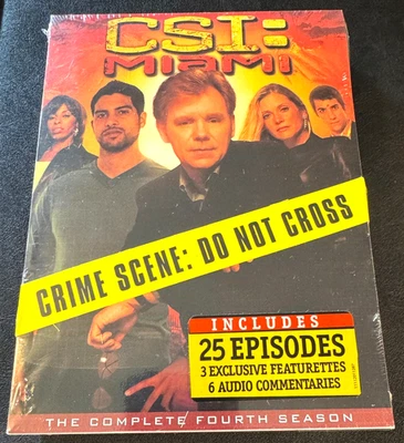 CSI: Miami: Complete Fourth Season 4 (DVD, 2006, 7-Disc Set) - NEW - Free Ship - Image 1 of 3