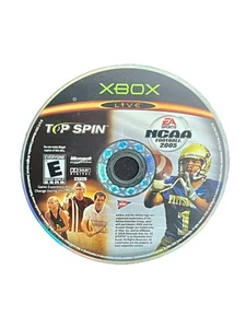 NCAA Football 2005 Top Spin Xbox Spiel Football Tennis Retro getestet nur Disc Fun - Bild 1 von 3