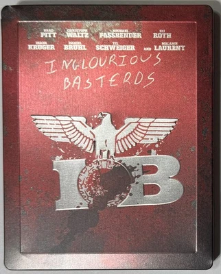 Inglourious Basterds Debossed Steelbook Blu-ray – Region-Free Import – Very Good - Image 1 of 4