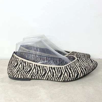 Zapatos planos Skechers para mujer talla 8,5 Cleo Knitty Witty Tiger mocasines tejidos a rayas Foto 1 de 4