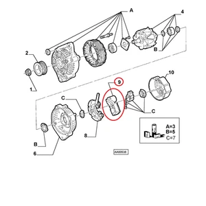Régulateur De Tension Alternateur Fiat Croma - Lancia Thema Original 9944984 - Imagen 1 de 1