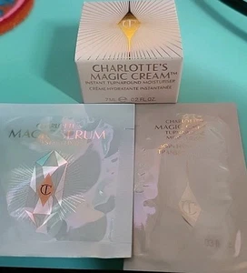 Charlotte Tilbury Charlotte's Magic Cream 0.2oz/7mL Trial Travel Jar And Samples - Picture 1 of 3