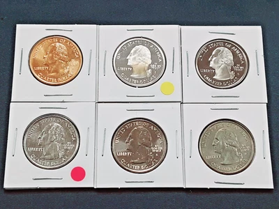 2005 Kansas State Quarters Set! 6 Different coins! 1 90% silver!!   L57 - Image 1 of 3