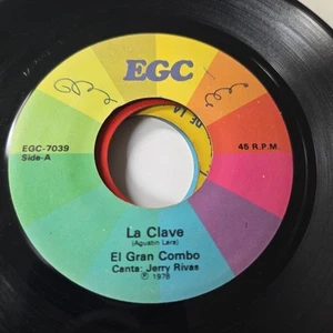Salsa 45 - EL GRAN COMBO La Clave / Quejoso EGC RECORDS 7" Hear - Picture 1 of 2