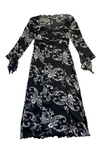 Vtg Y2K Outlooks Sheer Dress Women S Whimsigoth Dark Romantic Vampire Goth - Picture 1 of 15