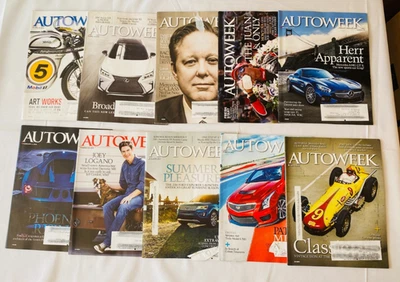 Vintage Autoweek Magazine Lot of 10 Year 2015 Cadillac Lexus Ford Joey Logano - Image 1 of 4