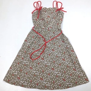 Vestido Jenni De Colección Para Mujer Talla Pequeña Tostado Tulipán Vieira Solero Chica Coqueta Fecha - Imagen 1 de 7