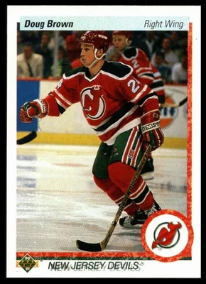 1990-91 Upper Deck #159 Doug Brown New Jersey Devils - Image 1 of 2