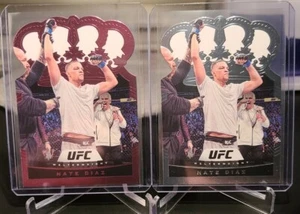 Lote de 2 cartas Nate Díaz 2021 Panini Chronicles Crown Royale leer descripción nº 13 - Imagen 1 de 2