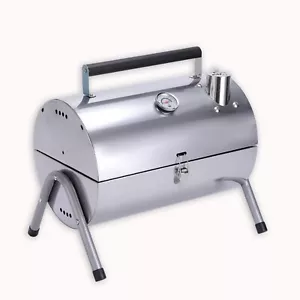 Stainless Steel Adjustable Portable Charcoal Grill, Multi-functional Metal Sm... - Picture 1 of 6