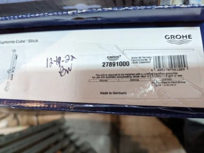 ​GROHE 27891000 Euphoria куб/палочка ручной душ/бар/шланг StarLight хром - Изображение 1 из 3