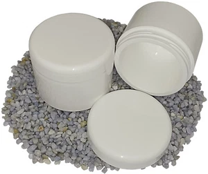 20 Geltiegel Geldose Cremedosen doppelwandig weiß 50ml Selbstabfüller Alika - Bild 1 von 7