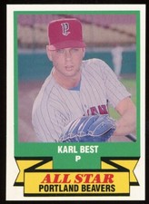 1989 CMC Team Issue Portland Beavers KARL BEST RC TWINS MARINERS ABERDEEN WA
