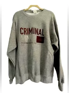 Criminal Minds TV Show Title Card - Unisex Large Crewneck Sweatshirt - Picture 1 of 14