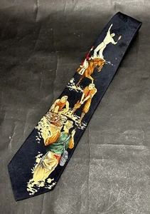 Vintage Polo Ralph Lauren Men’s Silk Neck Tie Sportsman Fly Fishing Golf Polo - Picture 1 of 7